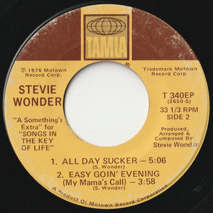Stevie Wonder - Saturn, Ebony Eyes / All Day Sucker, Easy Goin' Evening (My Mama's Call) (7inch-Vinyl Record/Used)