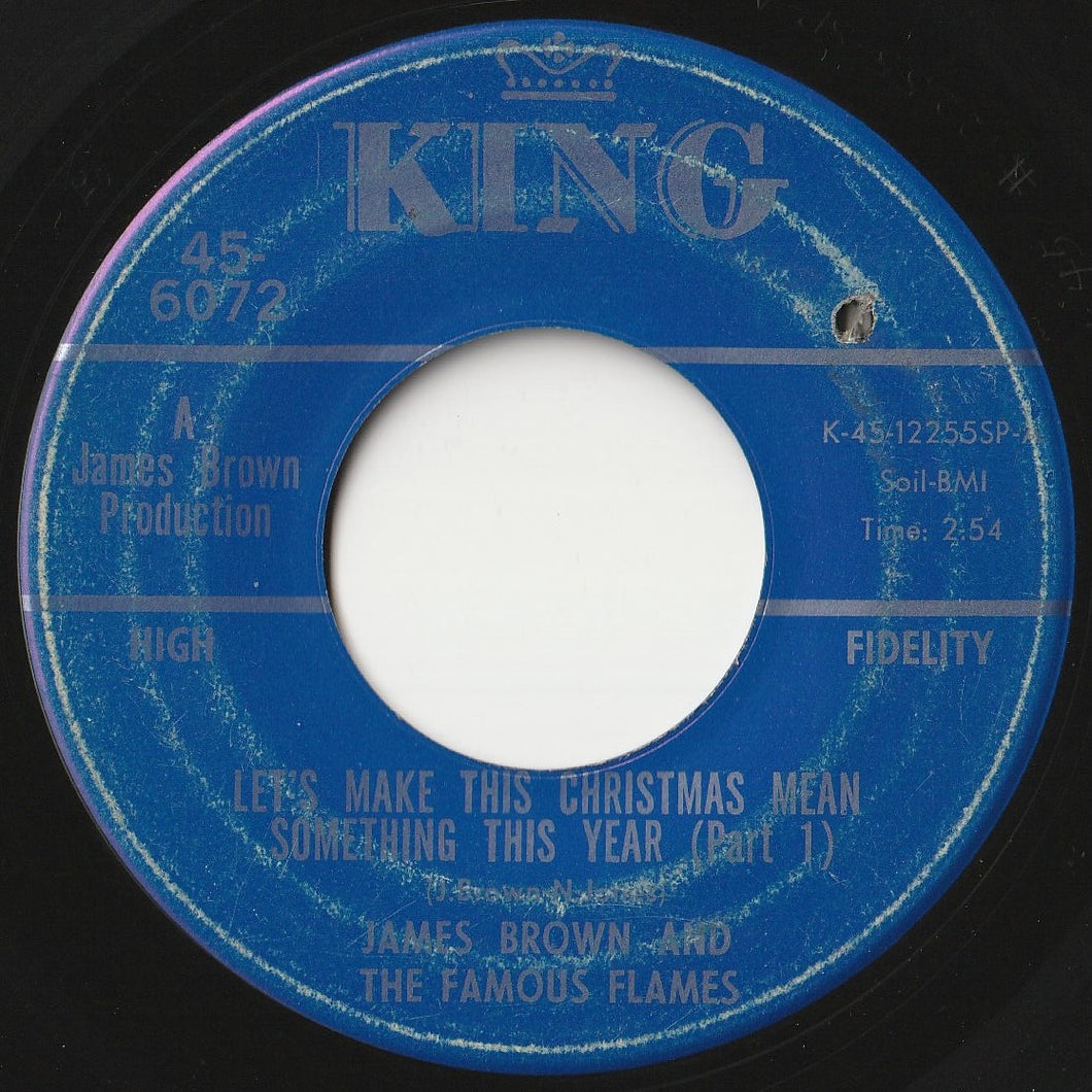 James Brown & The Famous Flames - Let's Make Christmas Mean Something This Year (Part 1) / (Part 2) (7inch-Vinyl Record/Used)
