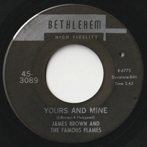 James Brown & The Famous Flames - I Loves You Porgy / Yours And Mine (7inch-Vinyl Record/Used)
