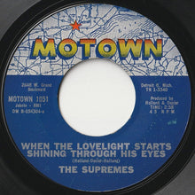 画像をギャラリービューアに読み込む, Supremes - When The Lovelight Starts Shining Through His Eyes / Standing At The Crossroads Of Love (7inch-Vinyl Record/Used)
