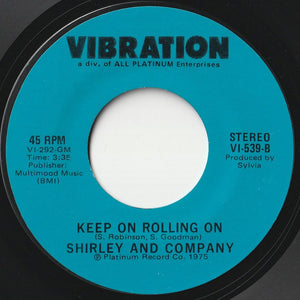 Shirley & Company - Disco Shirley / Keep On Rolling On (7inch-Vinyl Record/Used)