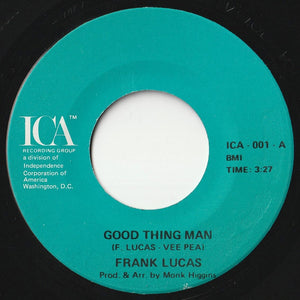 Frank Lucas - Good Thing Man / I Want My Mule Back (7inch-Vinyl Record/Used)