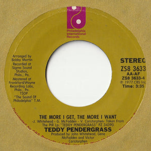 Teddy Pendergrass - The Whole Town's Laughing At Me / The More I Get, The More I Want (7inch-Vinyl Record/Used)