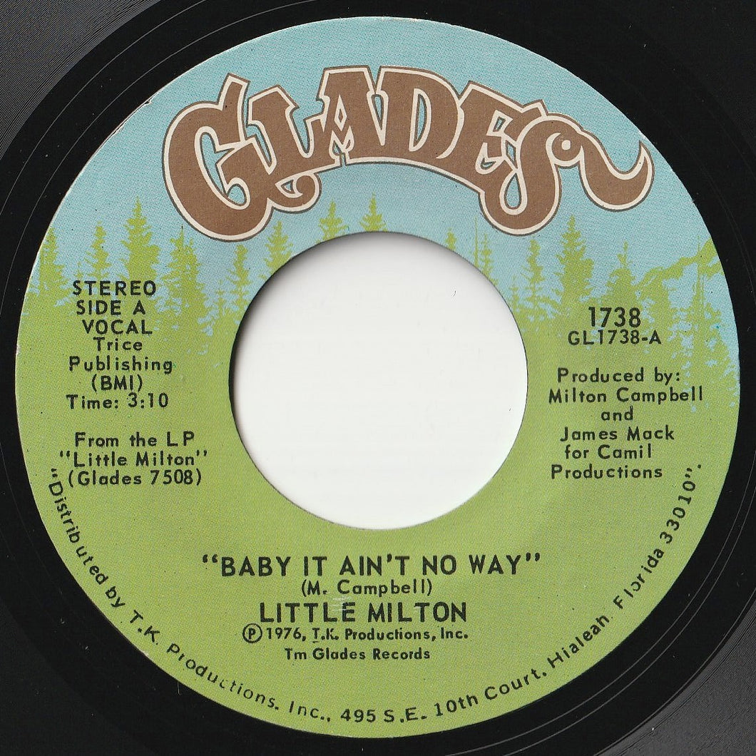 Little Milton - Baby It Ain't No Way / Bring It On Back (7inch-Vinyl Record/Used)