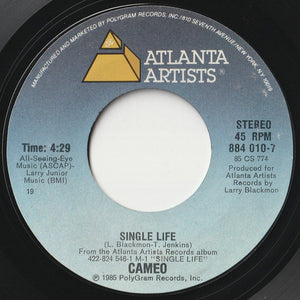 Cameo - Single Life / I've Got Your Image (7 inch Record / Used)