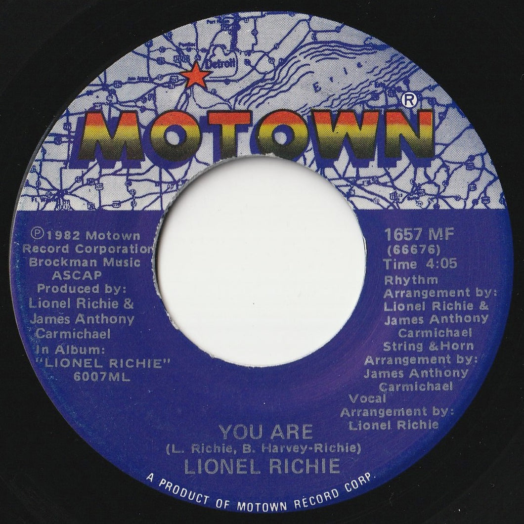 Lionel Richie - You Are / You Mean More To Me (7 inch Record / Used)