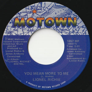 Lionel Richie - You Are / You Mean More To Me (7 inch Record / Used)