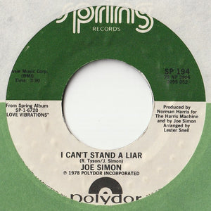 Joe Simon - Going Through These Changes / I Can't Stand A Liar (7 inch Record / Used)