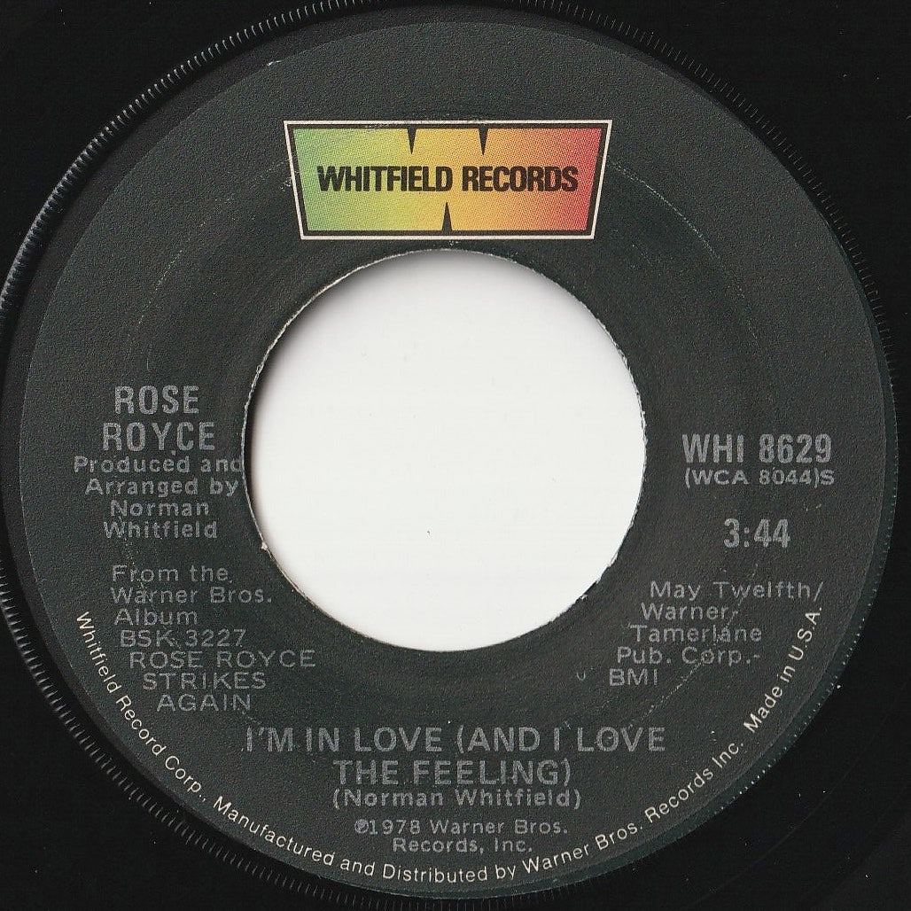 Rose Royce - I'm In Love (And I Love The Feeling) / Get Up Off Your Fat (7 inch Record / Used)