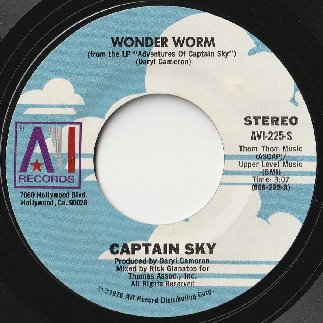 Captain Sky - Wonder Worm / Saturday Night Move-Ease (7 inch Record / Used)