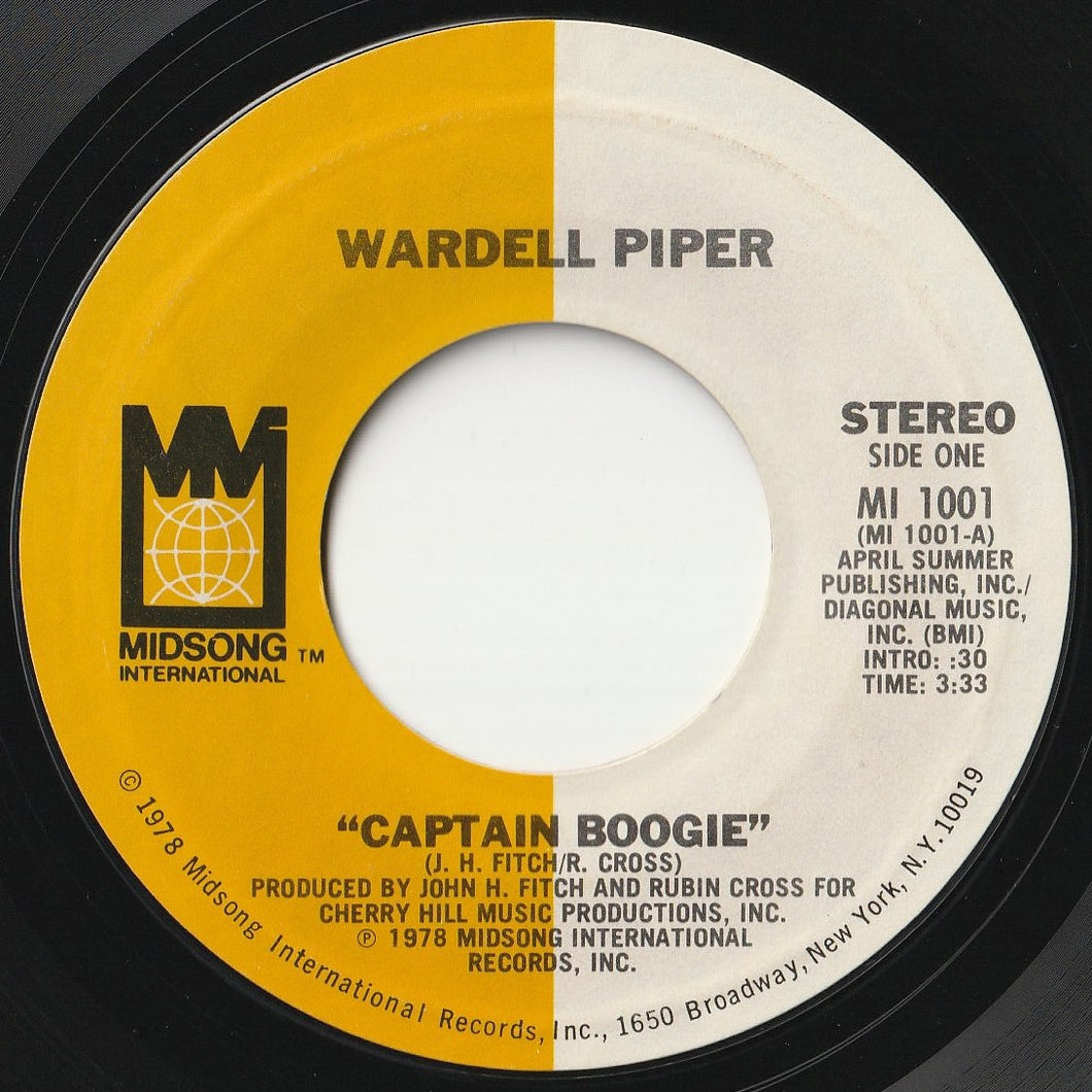 Wardell Piper - Captain Boogie / (Long Version) (7 inch Record / Used)