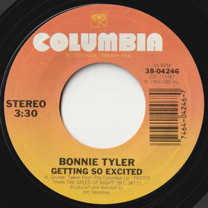 Bonnie Tyler - Take Me Back / Getting So Excited (7 inch Record / Used)