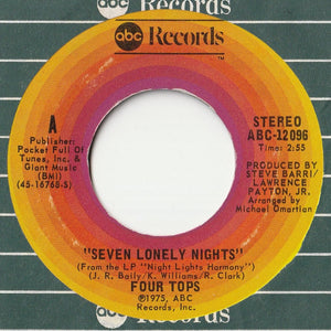 Four Tops - Seven Lonely Nights / I Can't Hold On Much Longer (7 inch Record / Used)