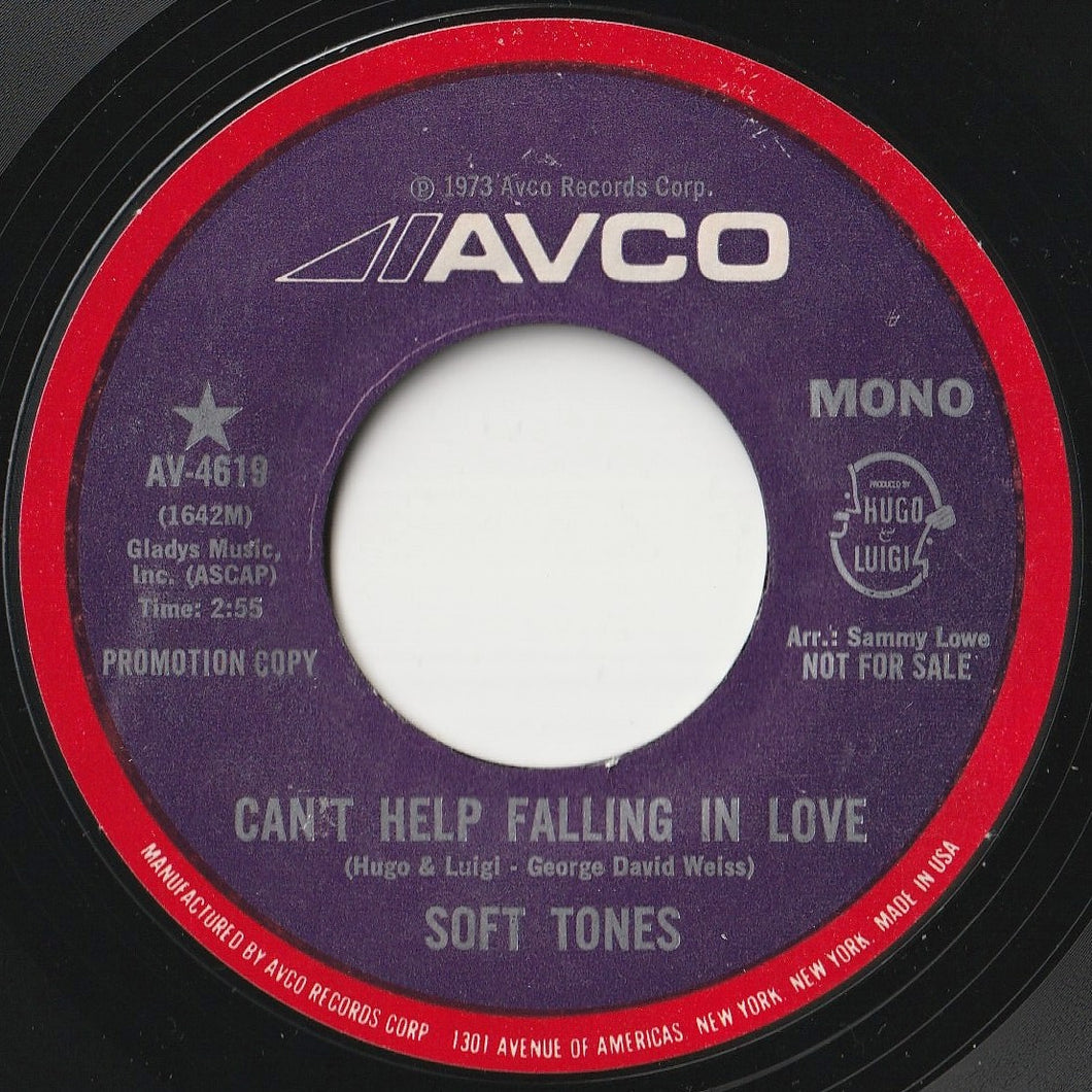 Softones - Can't Help Falling In Love (Mono) / (Stereo) (7 inch Record / Used)