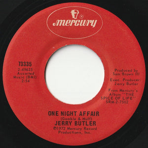 Jerry Butler - One Night Affair / Life's Unfortunate Sons (7 inch Record / Used)