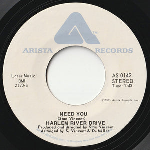 Harlem River Drive - Need You / Overtime (7 inch Record / Used)