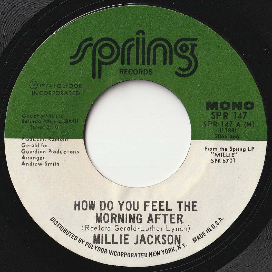 Millie Jackson - How Do You Feel The Morning After / In The Wash (7 inch Record / Used)