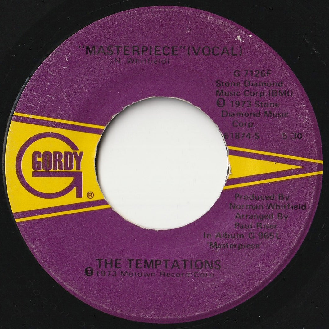 Temptations - Masterpiece / (Instrumental) (7 inch Record / Used)