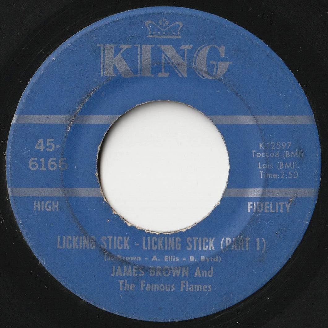 James Brown & The Famous Flames - Licking Stick - Licking Stick (Part 1) / (Part 2) (7 inch Record / Used)