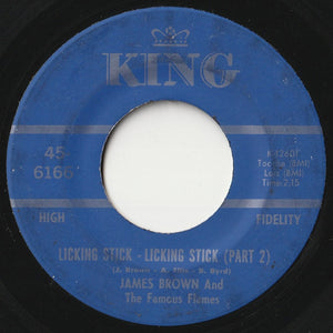 James Brown & The Famous Flames - Licking Stick - Licking Stick (Part 1) / (Part 2) (7 inch Record / Used)