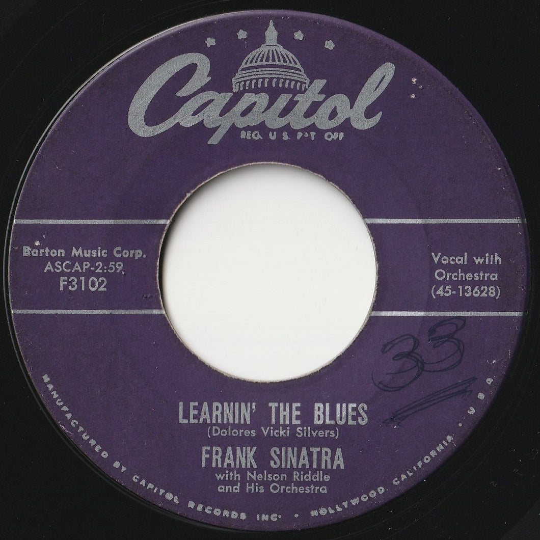 Frank Sinatra - Learnin' The Blues / If I Had Three Wishes (7 inch Record / Used)