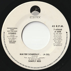 Simply Red - Maybe Someday ... / Maybe Someday ... (7 inch Record / Used)