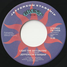 画像をギャラリービューアに読み込む, Jefferson Starship - Light The Sky On Fire / Hyperdrive (7 inch Record / Used)
