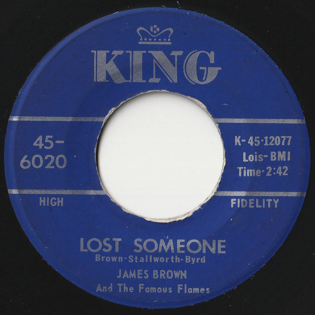 James Brown & The Famous Flames - Lost Someone / I'll Go Crazy (7 inch Record / Used)