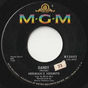 Herman's Hermits - Dandy / My Reservation’s Been Confirmed (7 inch Record / Used)