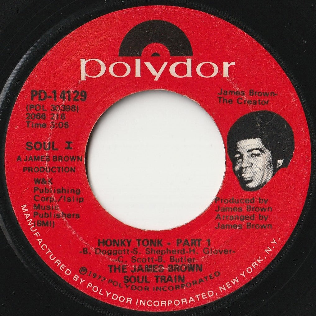 James Brown Soul Train - Honky Tonk (Part 1) / (Part 2) (7 inch Record / Used)