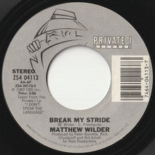 画像をギャラリービューアに読み込む, Matthew Wilder - Break My Stride / (Instrumental) (7 inch Record / Used)
