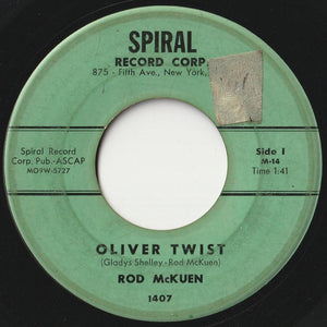 Rod McKuen - Oliver Twist / Celebrity Twist (7 inch Record / Used)