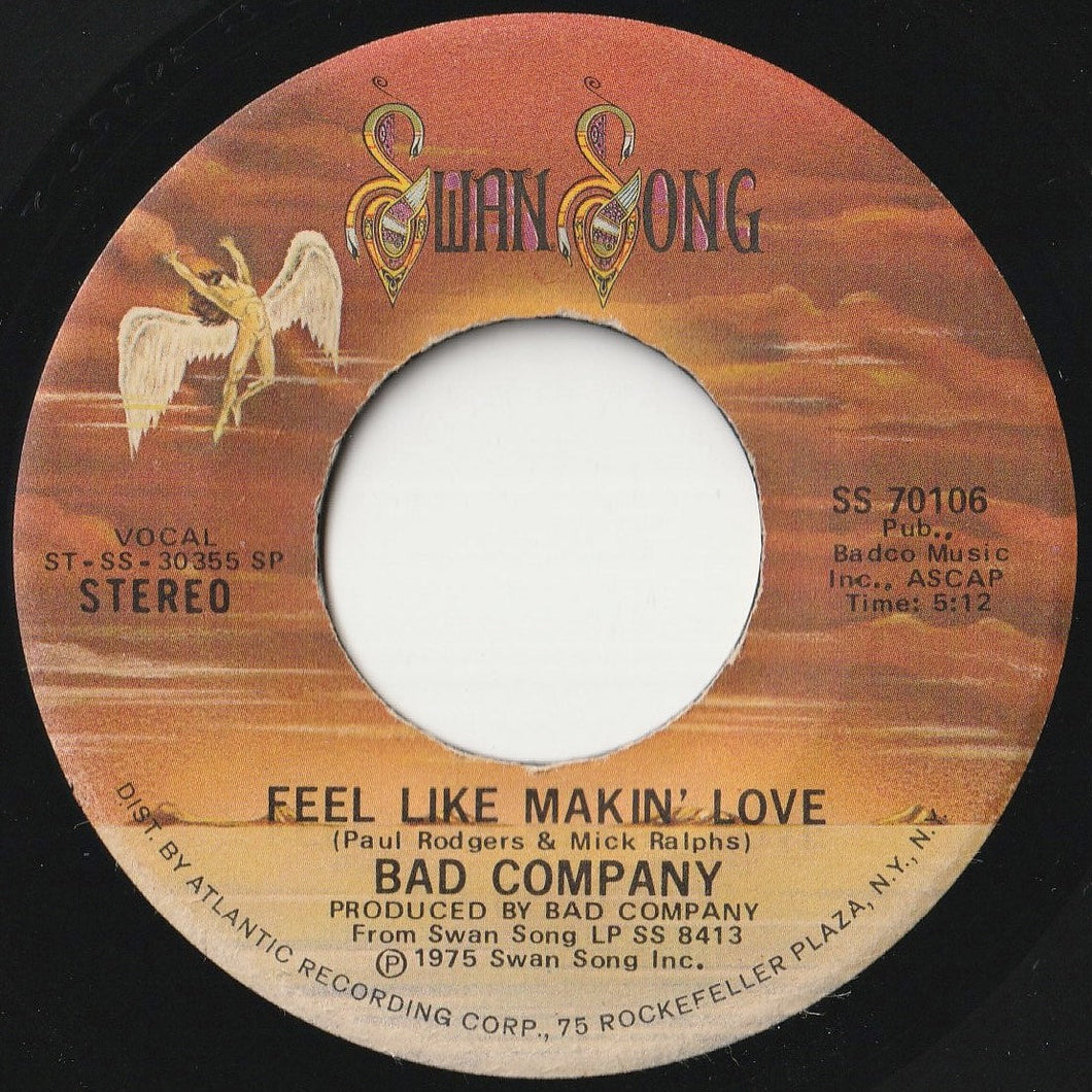 Bad Company - Feel Like Makin' Love / Wild Fire Woman (7 inch Record / Used)