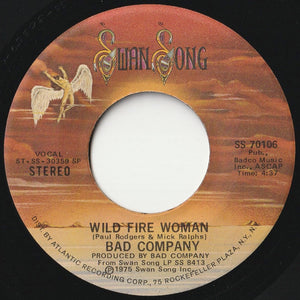 Bad Company - Feel Like Makin' Love / Wild Fire Woman (7 inch Record / Used)