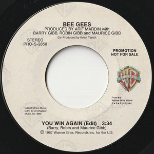 Bee Gees - You Win Again (Edit) / You Win Again (Edit) (7 inch Record / Used)