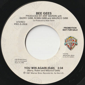 Bee Gees - You Win Again (Edit) / You Win Again (Edit) (7 inch Record / Used)