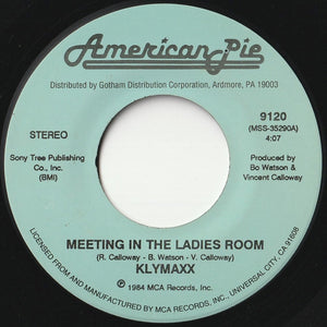 Klymaxx - Meeting In The Ladies Room / I'd Still Say Yes (7 inch Record / Used)