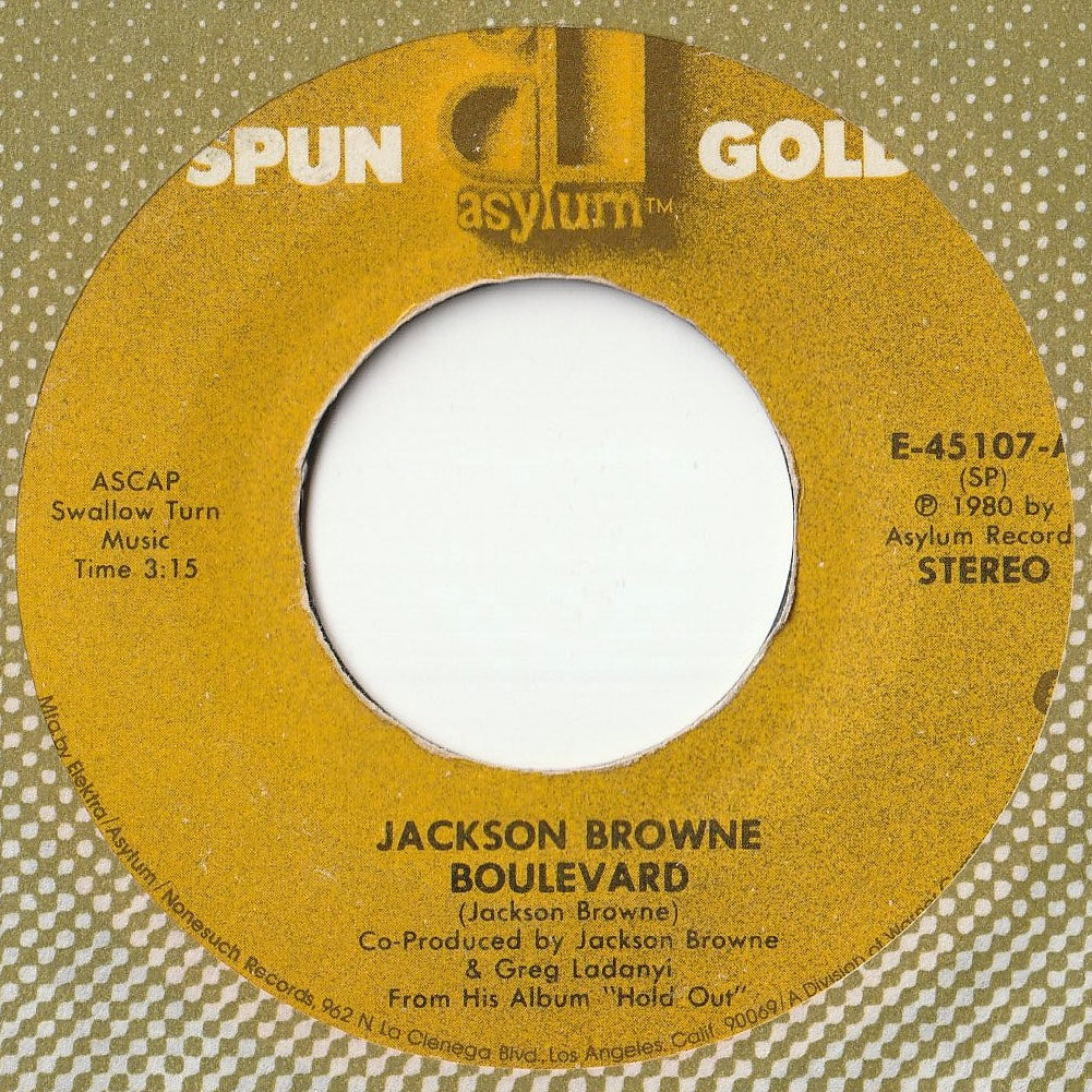 Jackson Browne - Boulevard / That Girl Could Sing (7 inch Record / Used)