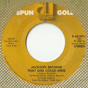 Jackson Browne - Boulevard / That Girl Could Sing (7 inch Record / Used)