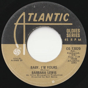 Barbara Lewis - Baby, I'm Yours / Make Me Your Baby (7 inch Record / Used)