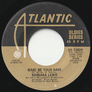 Barbara Lewis - Baby, I'm Yours / Make Me Your Baby (7 inch Record / Used)