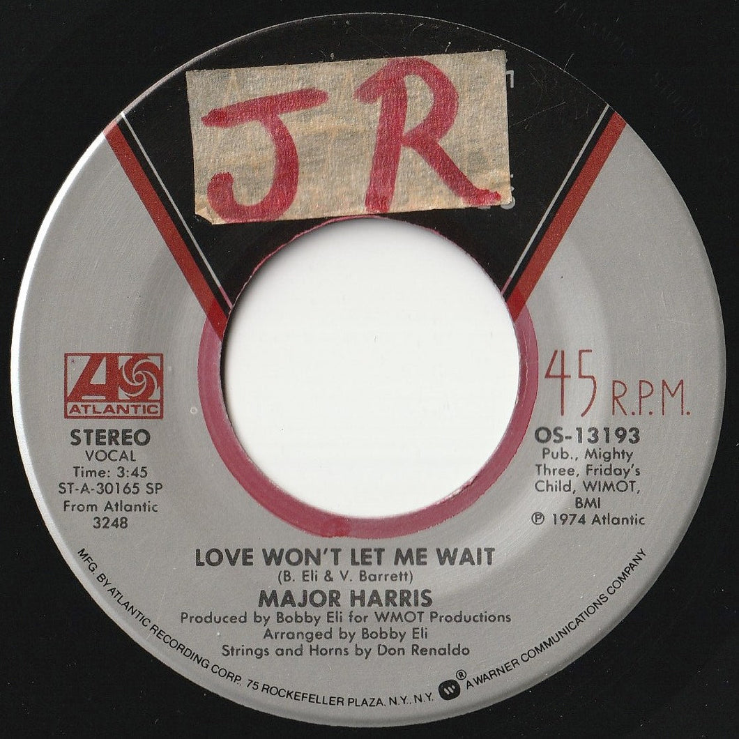 Major Harris / Major Harris Boogie Blues Band - Love Won't Let Me Wait / Each Morning I Wake Up (7 inch Record / Used)