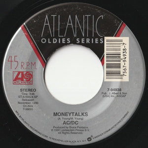 AC/DC - Moneytalks / That's The Way I Wanna Rock & Roll (7 inch Record / Used)