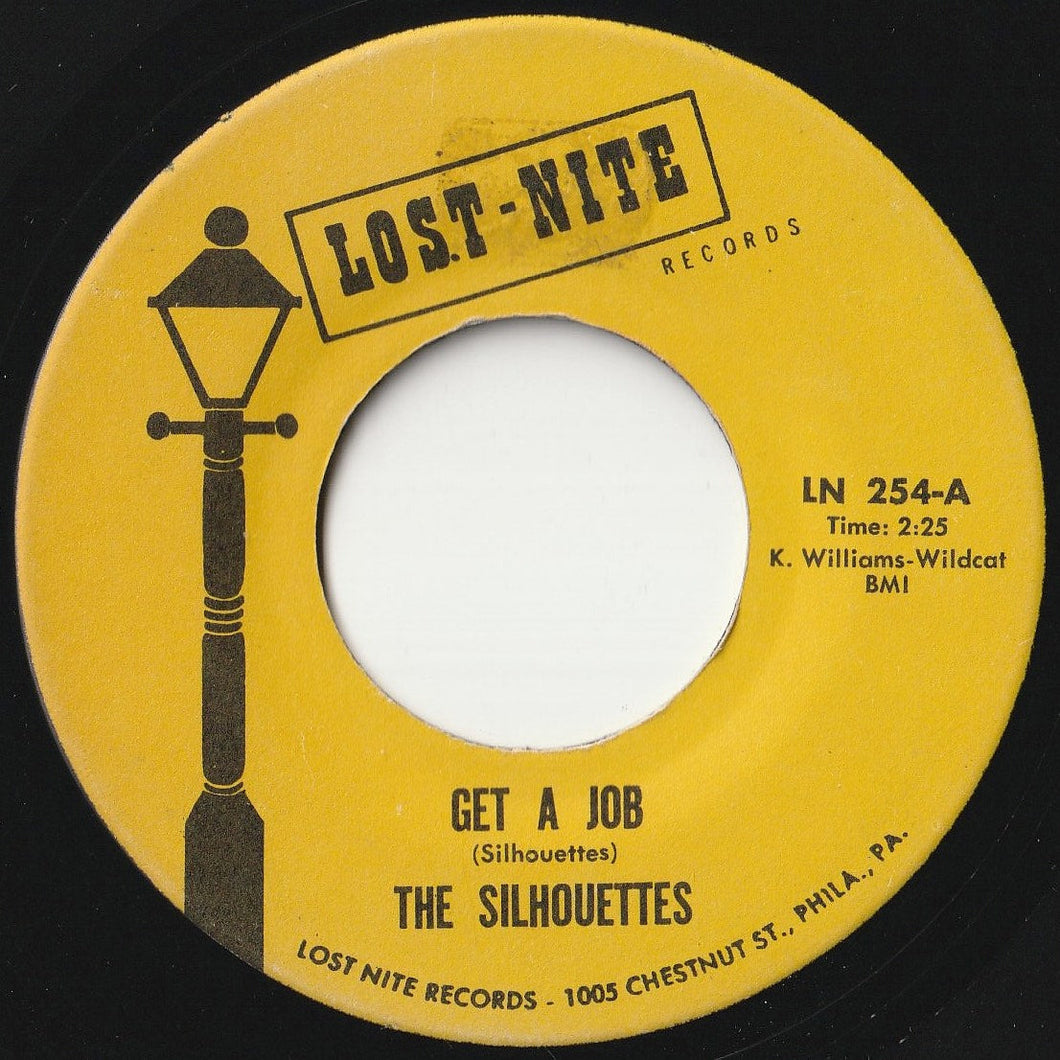 Silhouettes - Get A Job / I Am Lonely (7 inch Record / Used)