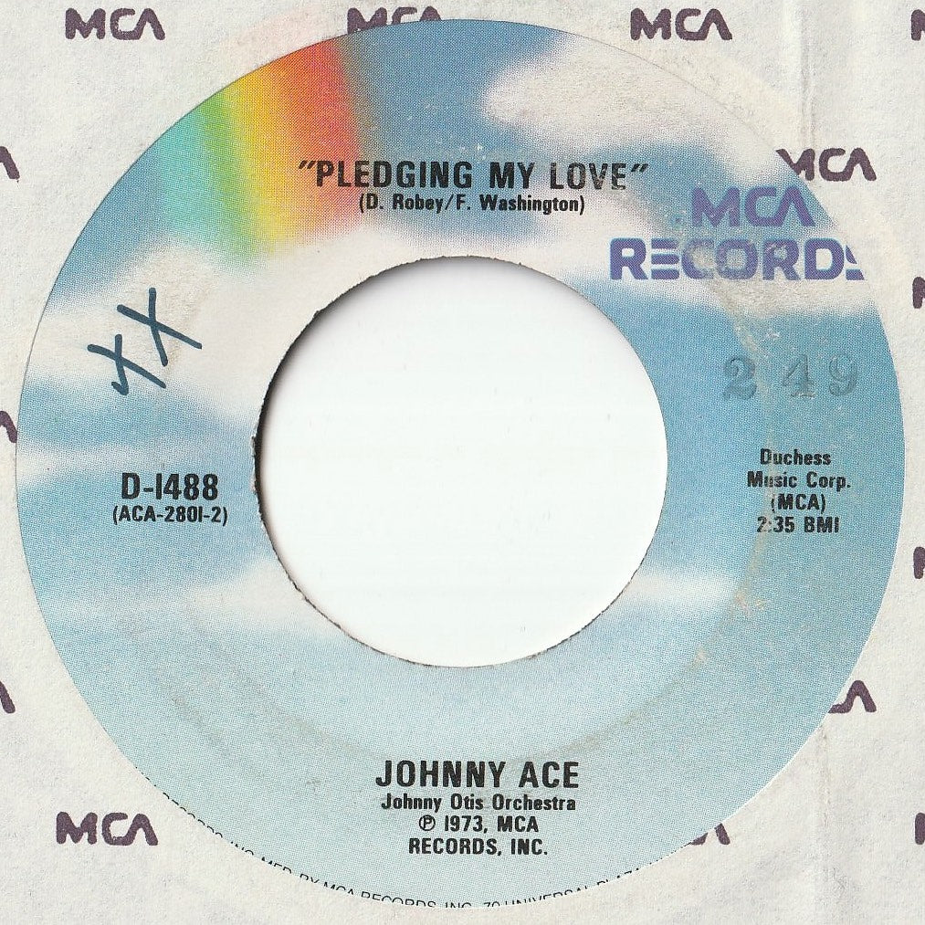 Johnny Ace - Pledging My Love / Anymore (7 inch Record / Used)