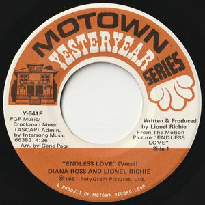 Diana Ross, Lionel Richie - Endless Love / (Instrumental) (7 inch Record / Used)