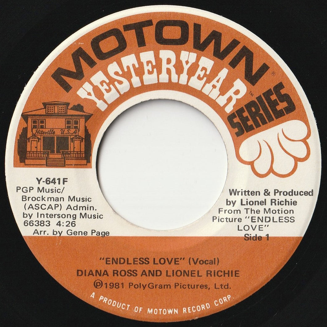 Diana Ross, Lionel Richie - Endless Love / (Instrumental) (7 inch Record / Used)