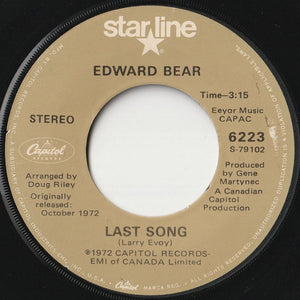 Edward Bear - Close Your Eyes / Last Song (7 inch Record / Used)