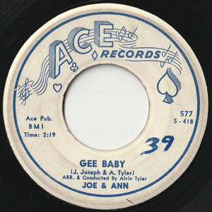 Joe & Ann - Wherever You May Be / Gee Baby (7 inch Record / Used)