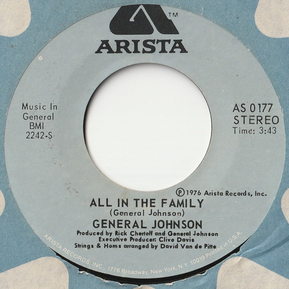 General Johnson - All In The Family / Ready, Willing And Able (7 inch Record / Used)